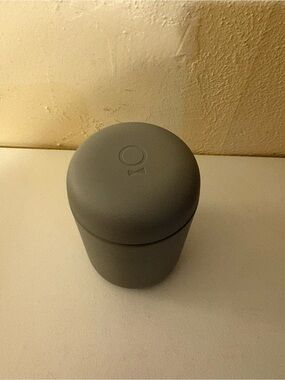 Gray Silicone Travel Cup with Leak-Resistant Lid
